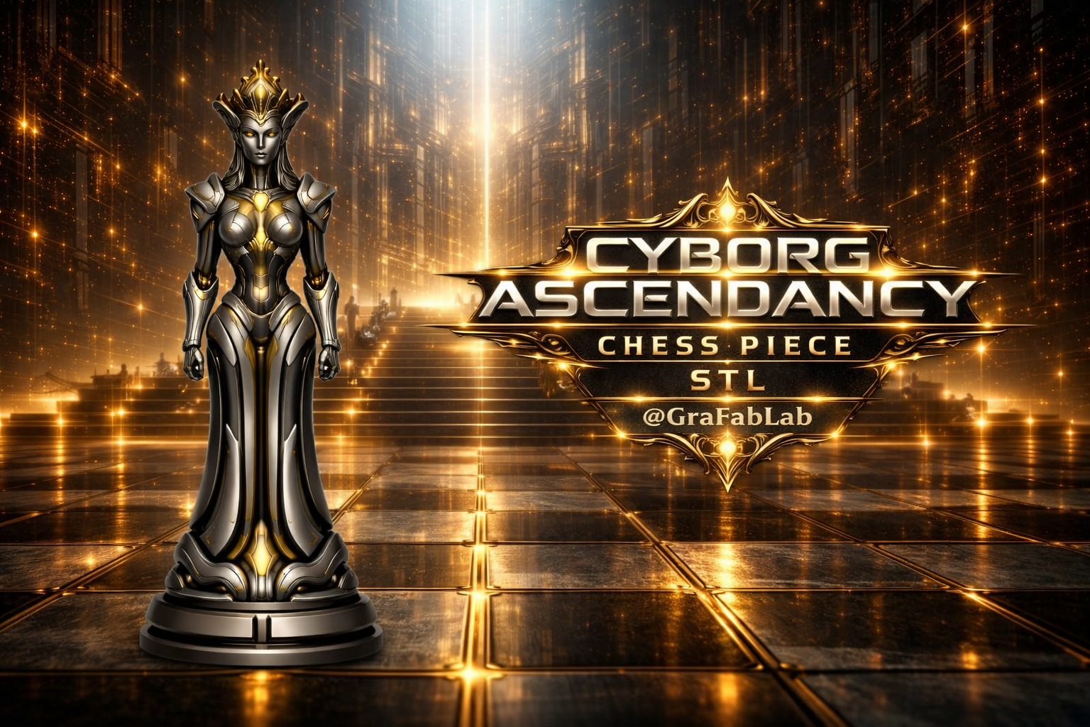Cyborg Ascendancy "Queen" - chess piece