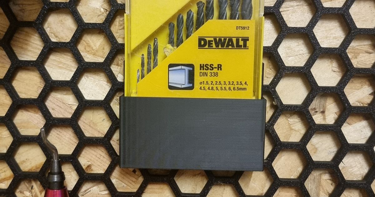 Drill bit case holder for HSW (DeWalt) by Mingled | Download free STL ...