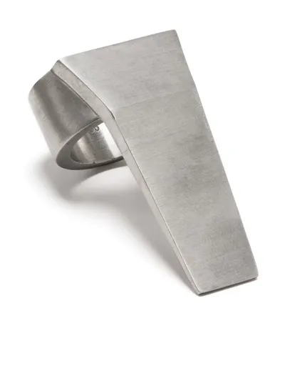 【関税込み】Rick Owens シルバー Trunk リング Rick Owens Open Trunk Ring | Silver | FARFETCH JO