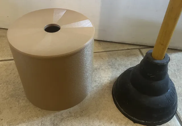 Toilet Plunger Holder Base and Lid