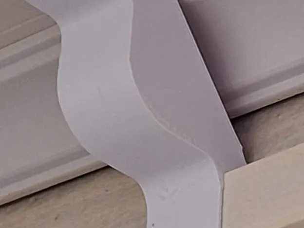90 degree bend for wire channel.