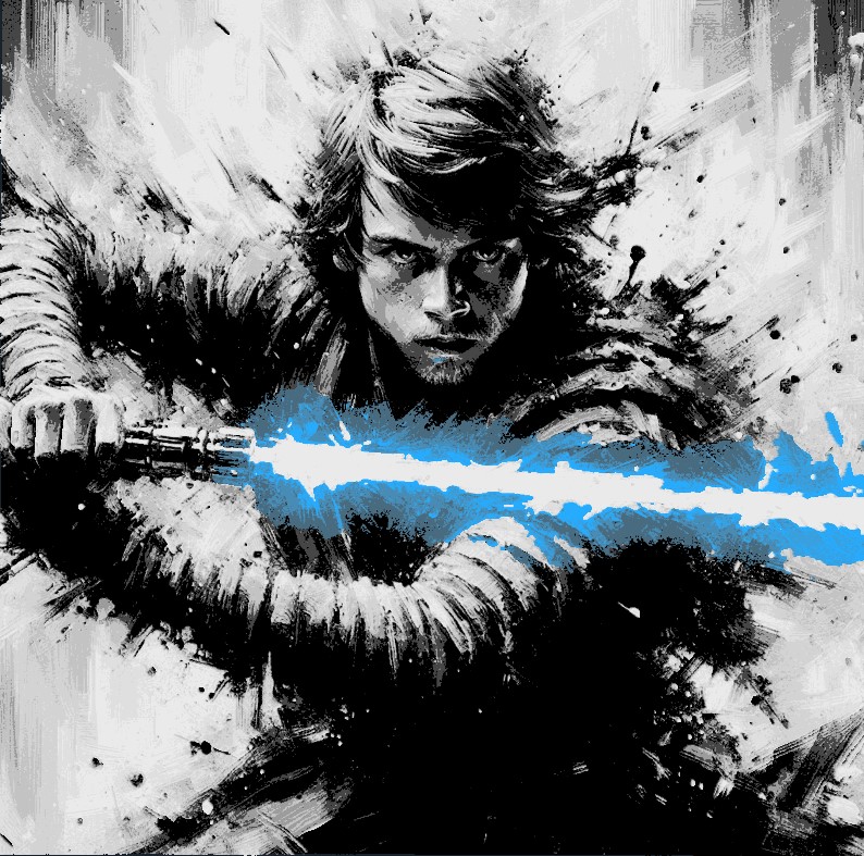 Anakin Oil Painting " Filament Painting "