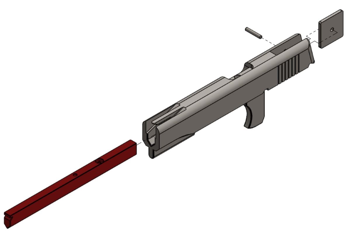 M1911 Rubberband Gun By Luqehr Download Free STL Model Printables M1911 Rubberband Gun By Luqehr Download Free STL Model Printables