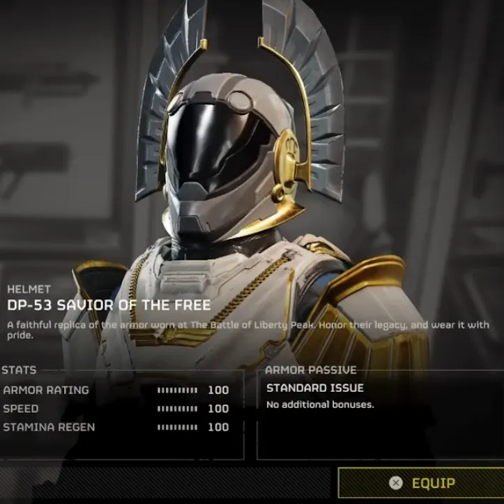 Helldivers 2 Savior of the Free Helmet (Unwearable) by 