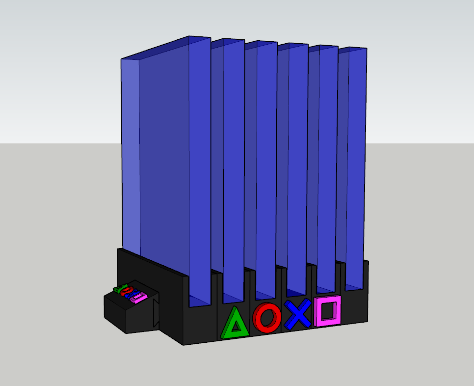 Miniatura 3 do modelo 3D PS4/PS5 Modular "Games Holder"