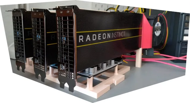 Shroud for AMD Instinct MI50 workstation GPU and BA10033B12H