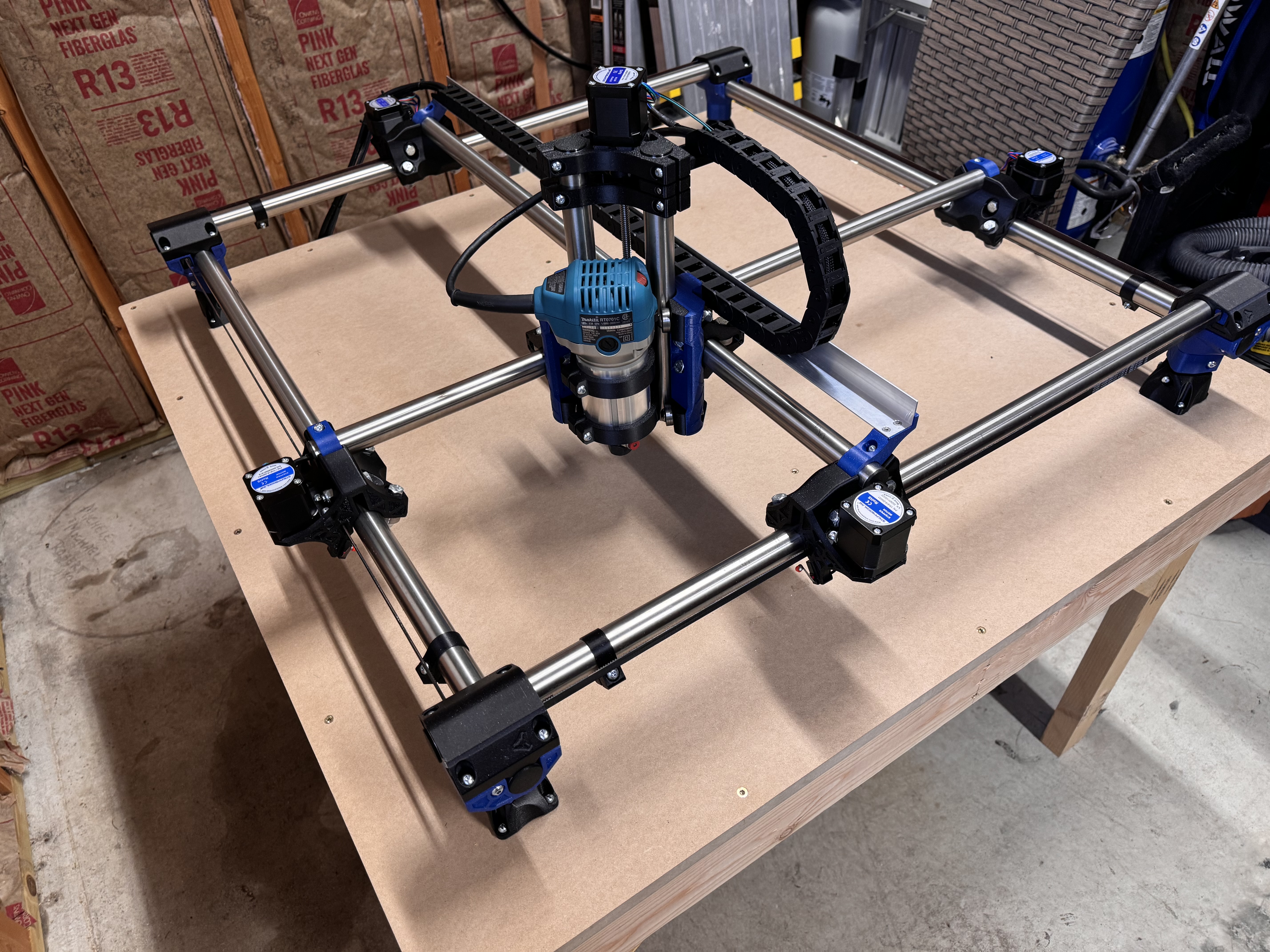 Mostly Printed CNC Primo J-25.4mm MPCNC - Cable/Drag Chain 3D model thumbnail