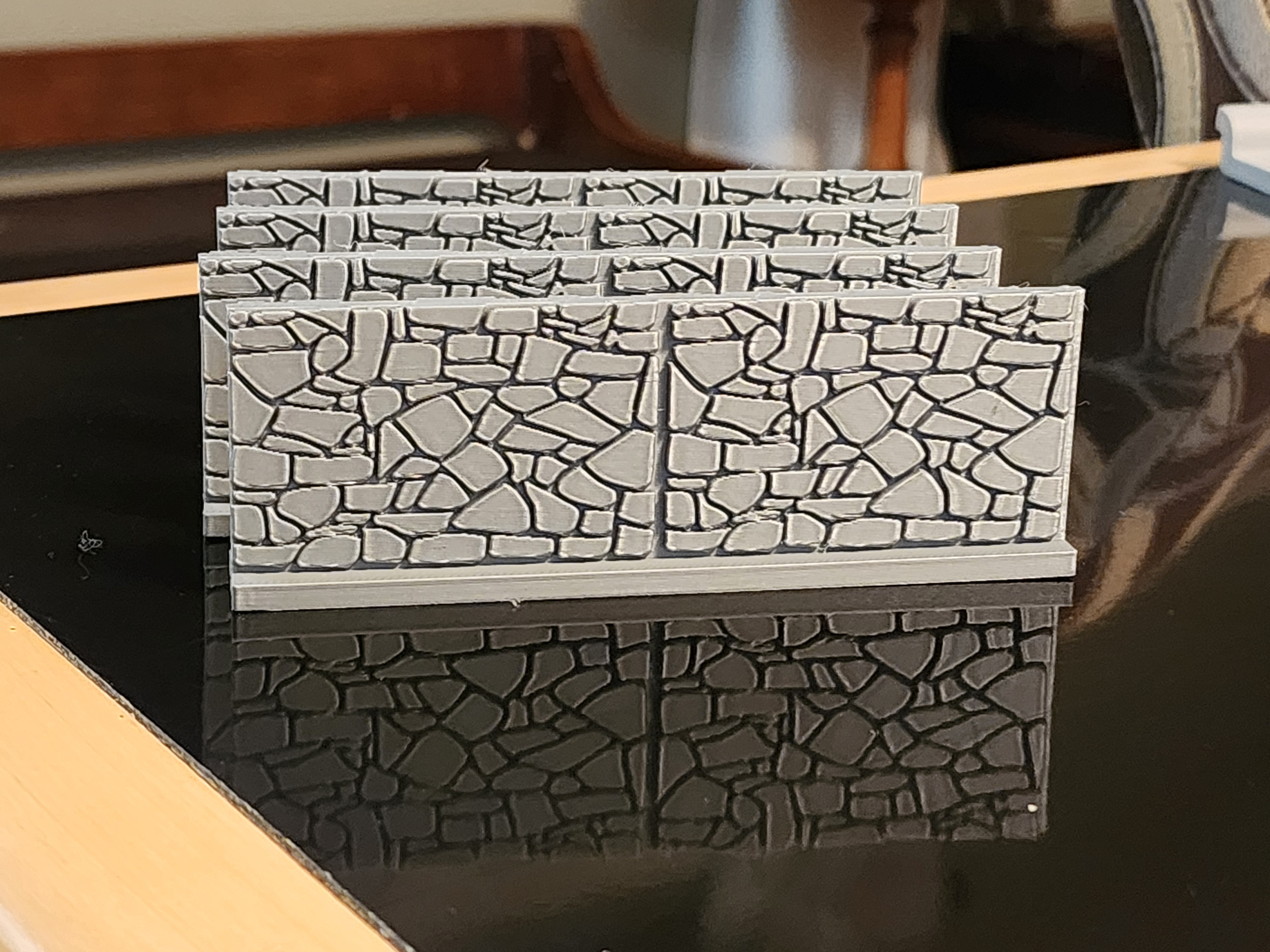 28 MM Stone Wall - Support-Free for Tabletop Gaming