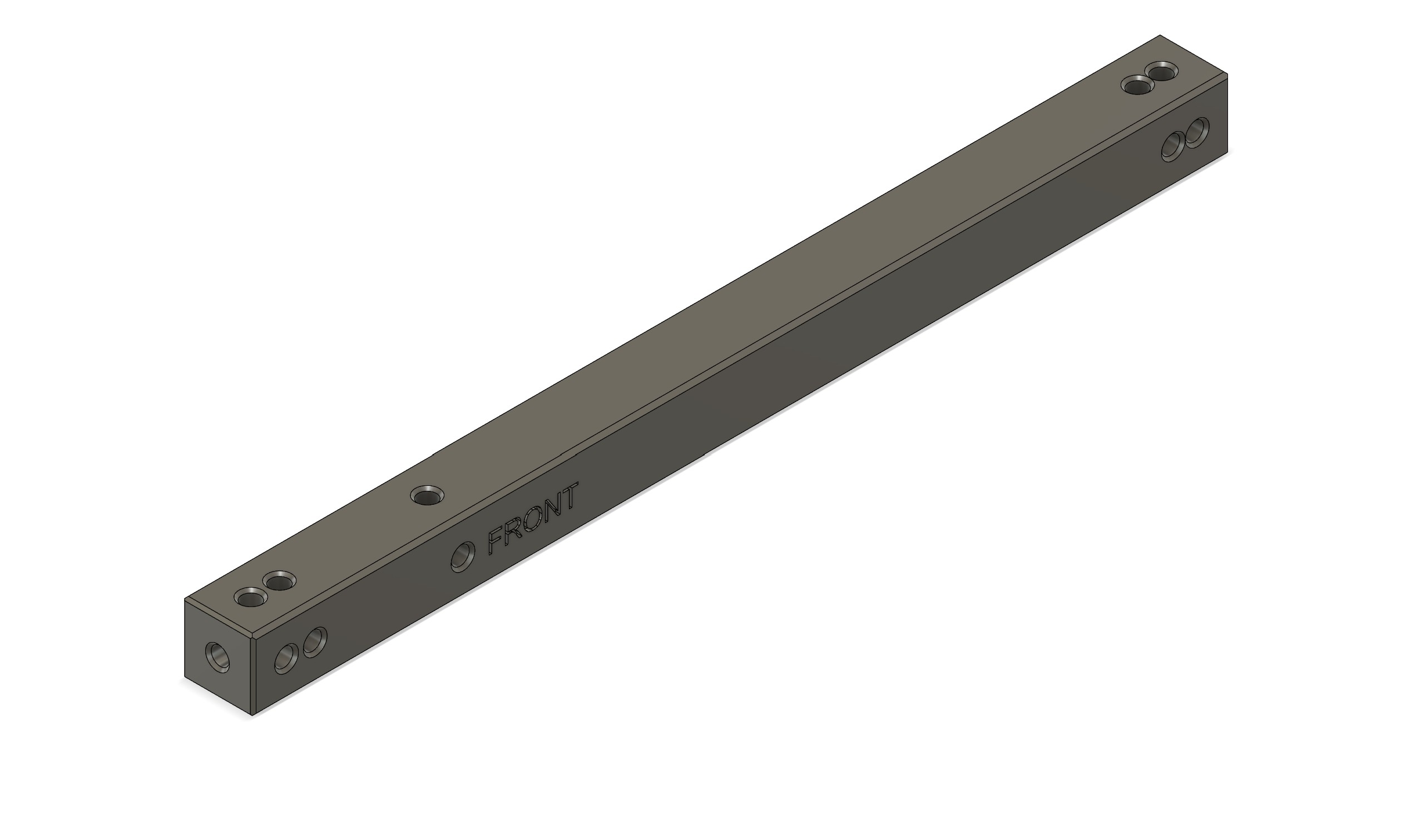 1515 extrusion replacement for BeamCase SW (205mm long + step file for custom length)