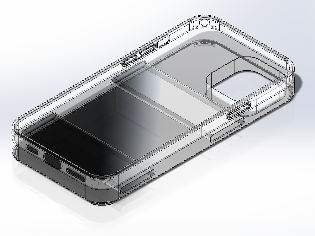 iPhone 13 case with slots to tie your phone to stuff