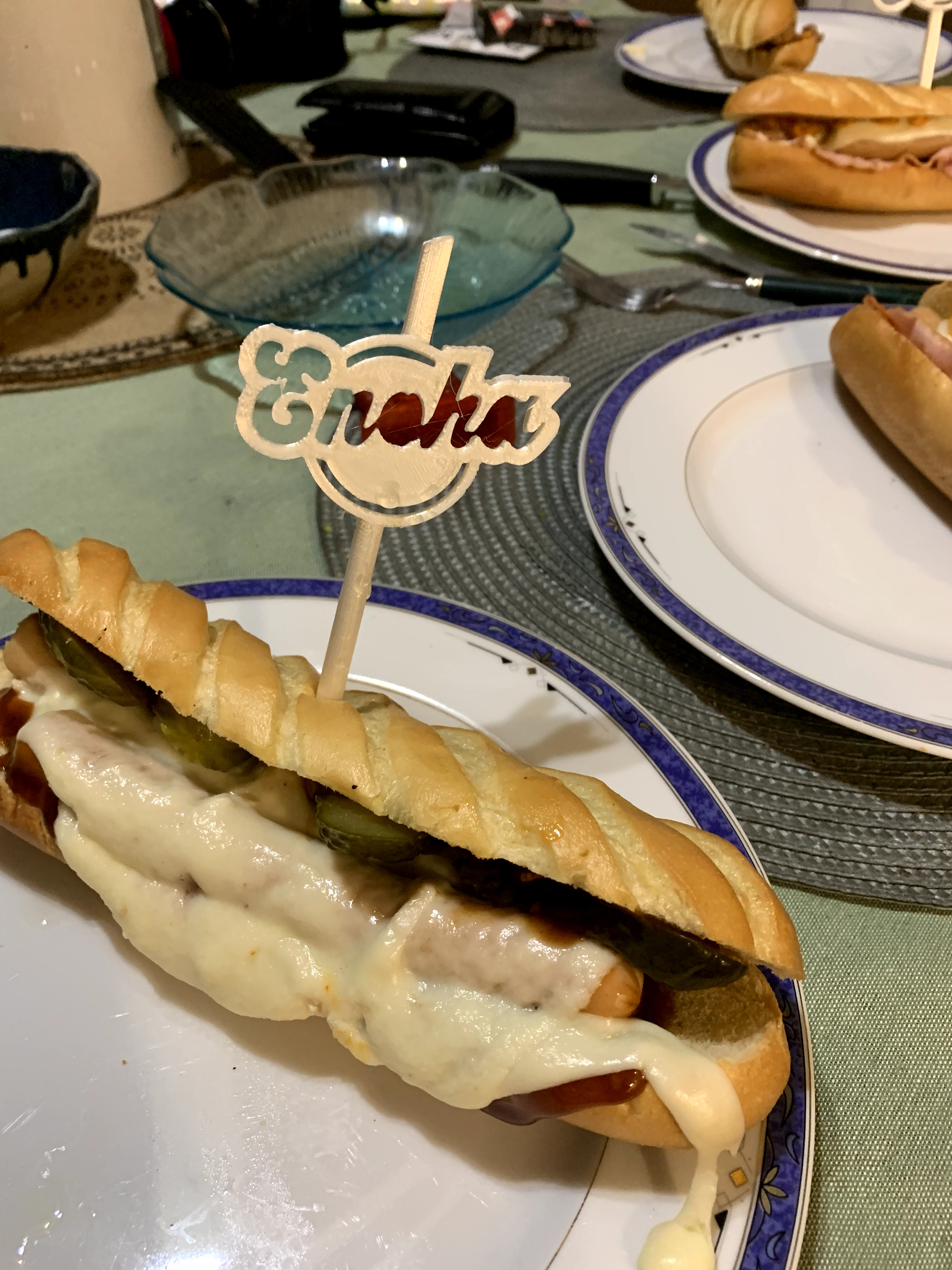Piques pour Kebab/Burger/Hotdog/Panini