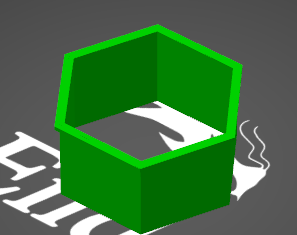 Miniatura 3 do modelo 3D hexagon cookie cutter