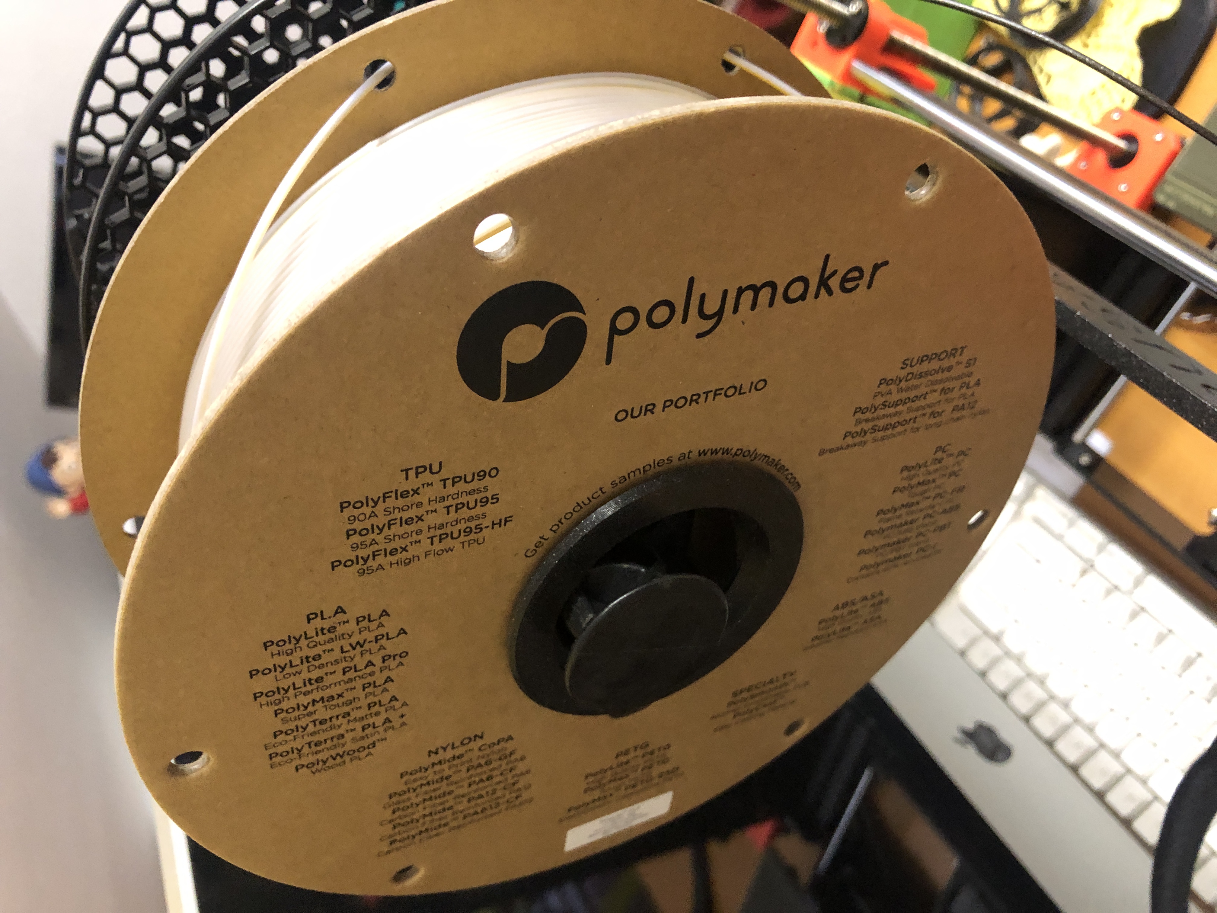 PolyMaker Spool Bushing (Cardboard Spools) / Adaptateur bobine PolyMaker