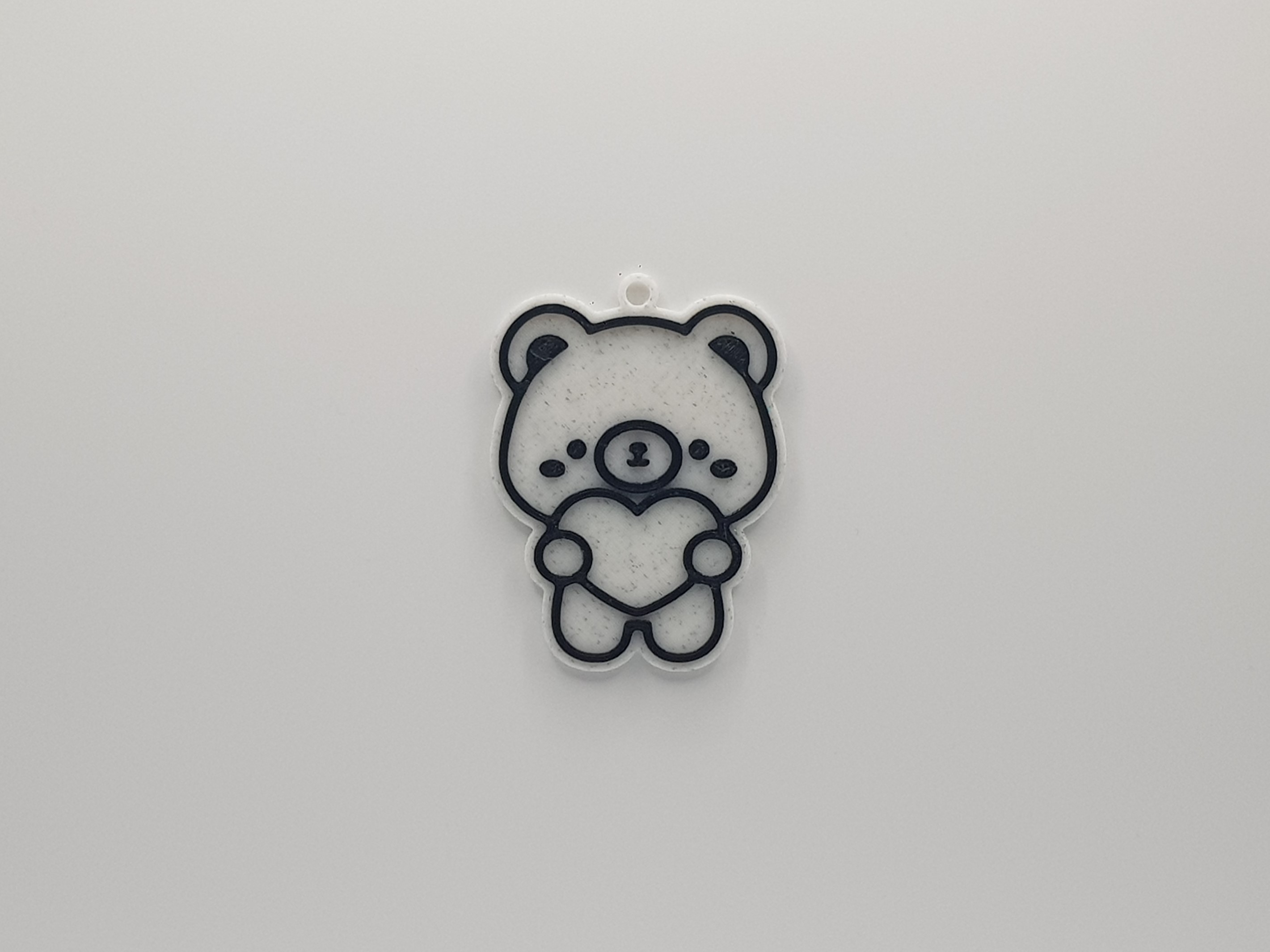 Cute Bear with Heart Keychain