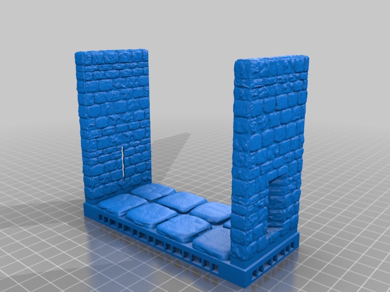 OpenForge Stone Gatehouse - OpenLock TRP Style — miniatura 2