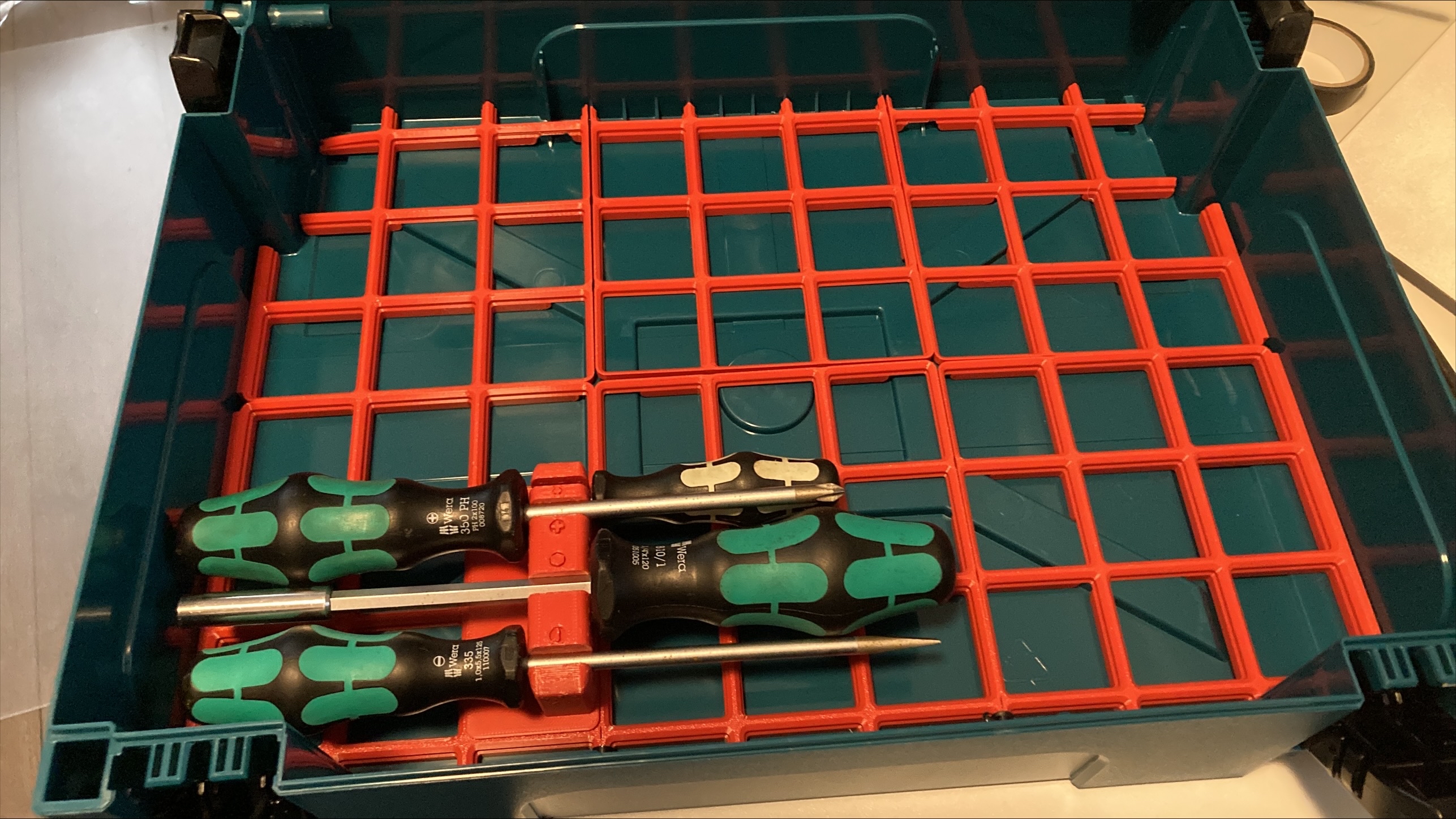 Gridfinity Wera screwdriver holder