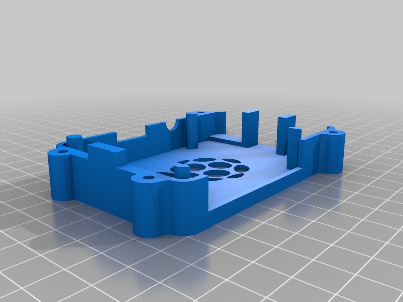 Miniatura 4 do modelo 3D Safe & Secure Raspberry Pi B2 Case - Camera & GPIO Cable Slots