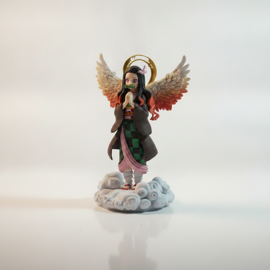 Angel Version Of Nezuko From Demon Slayer Figurine 3D Printable
