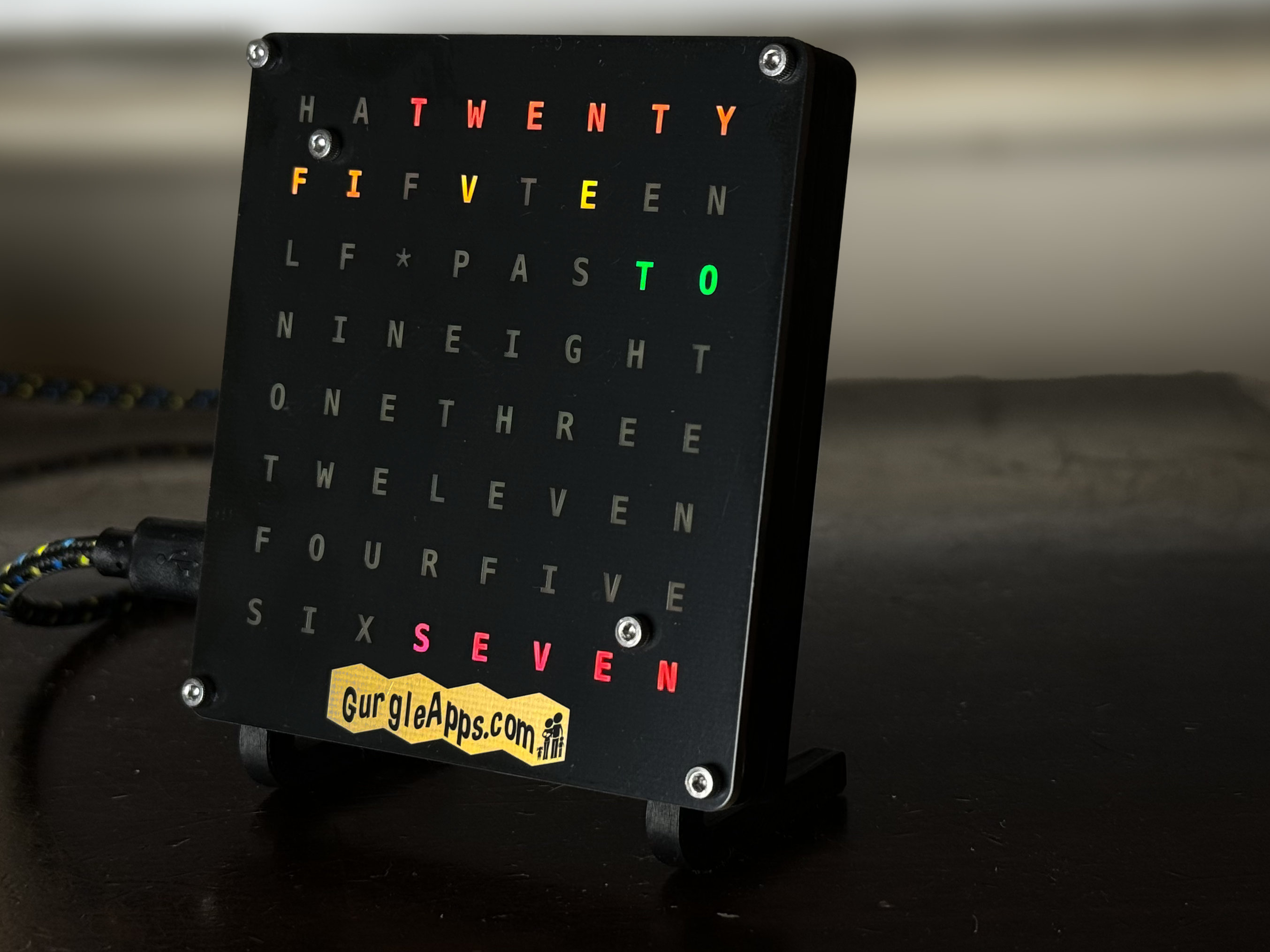 GurgleApps Wifi Color Word Clock by gurgleapps | Download free STL ...