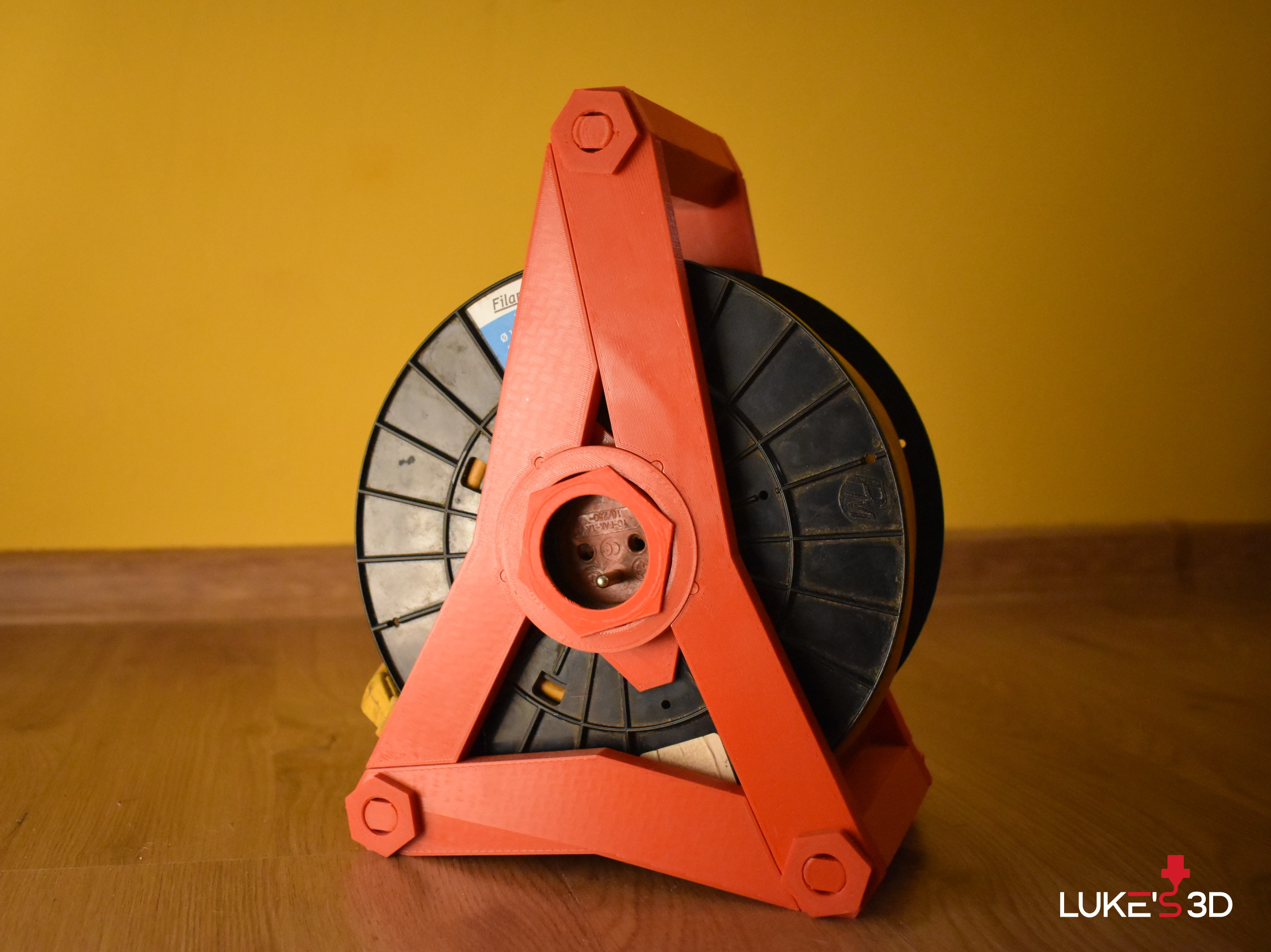 Cable Reel Winder Organizer 3D model 3D printable