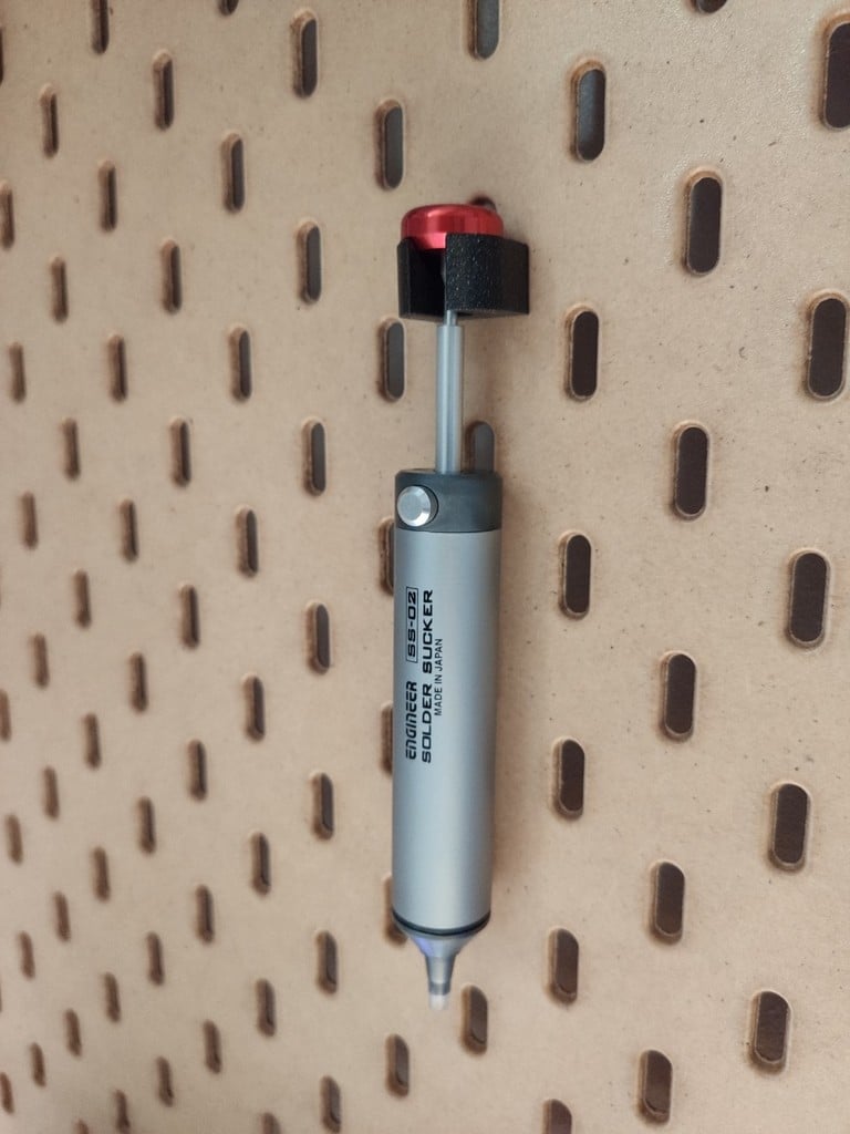 Ikea Skadis - Solder Sucker Holder (Engineer SS-02)