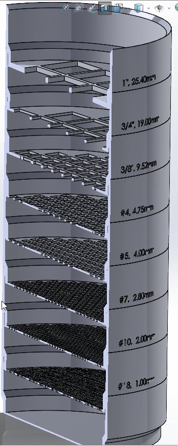 Sand and Rock Classifier Sieve Stack by NewSpark Labs | Download free ...