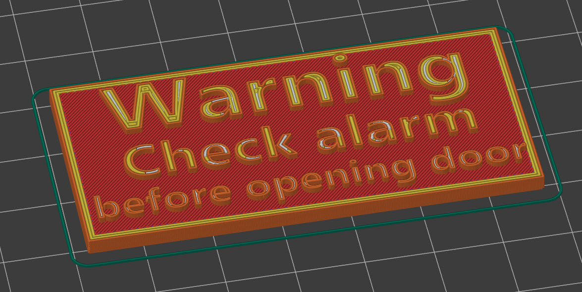 Warning Check alarm before opening door