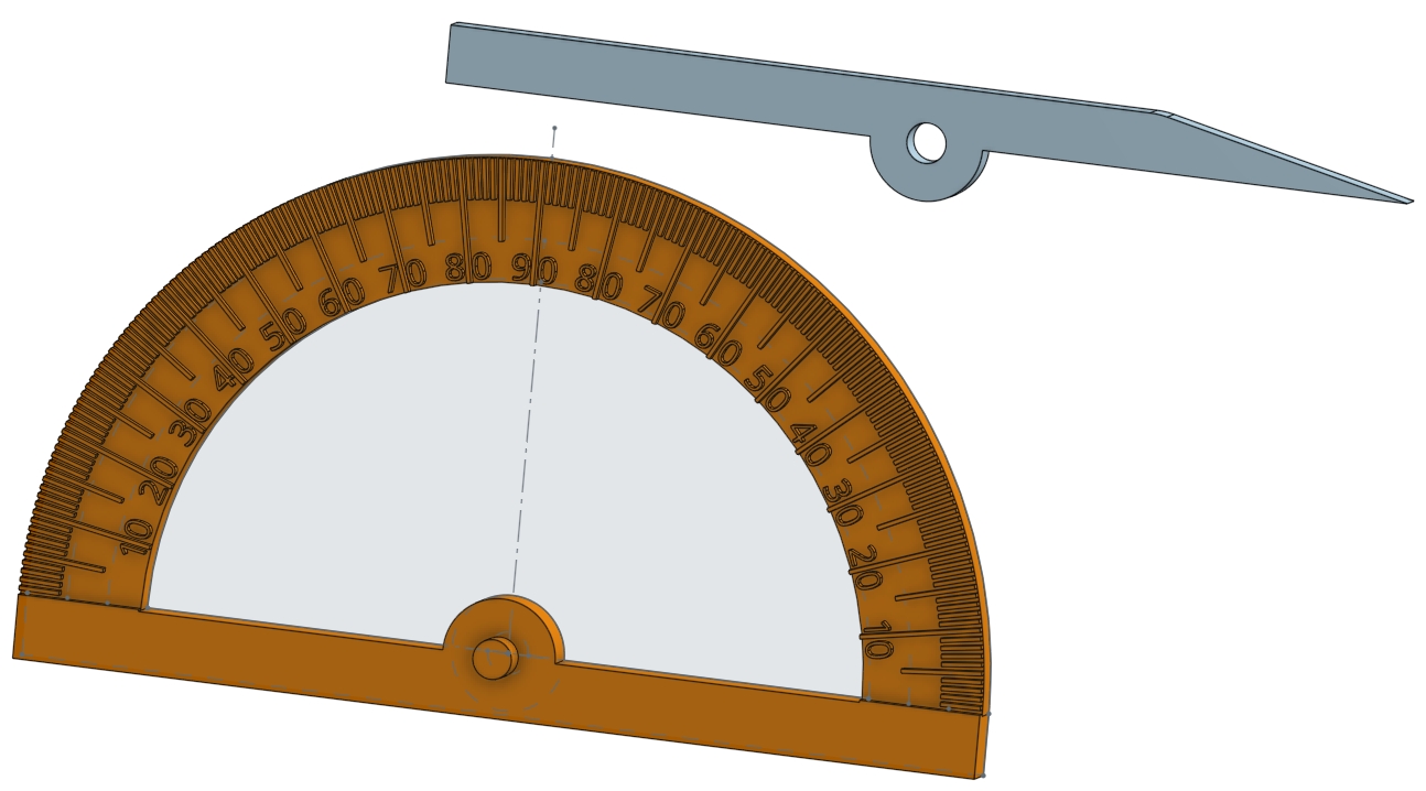 einfacher Winkelmesser