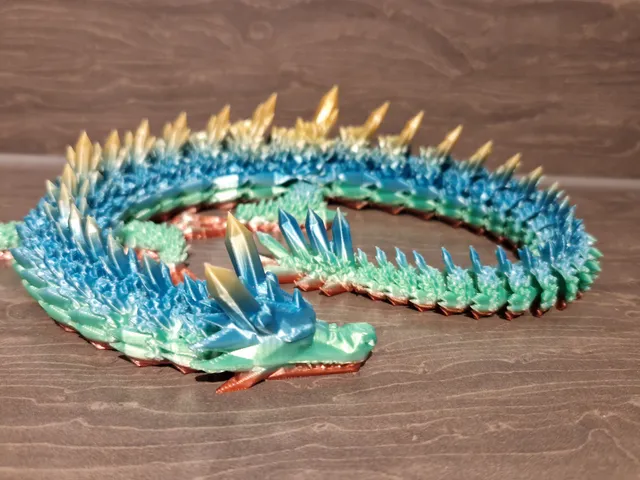Articulated crystal dragon
