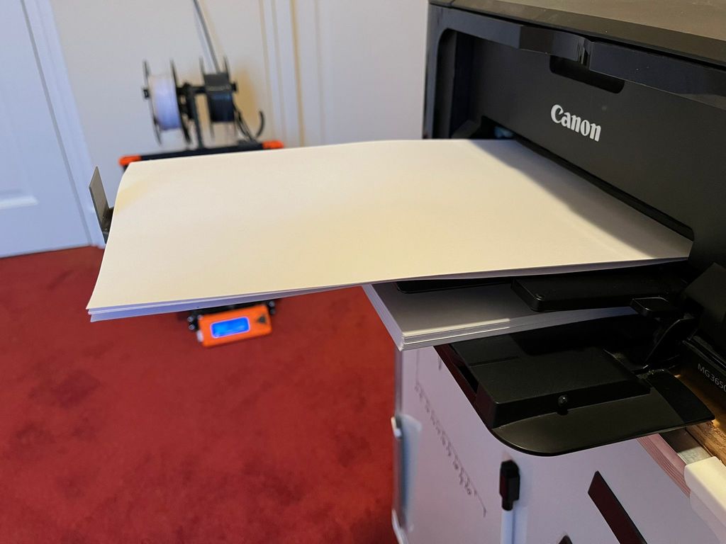Papertray elongation Canon printer A4, 紙盤伸長率 Canon printer A4, पपरटर बढव  Canon printer A4