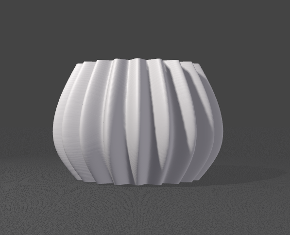 Miniatura 2 do modelo 3D Smooth Wave Pot Vase