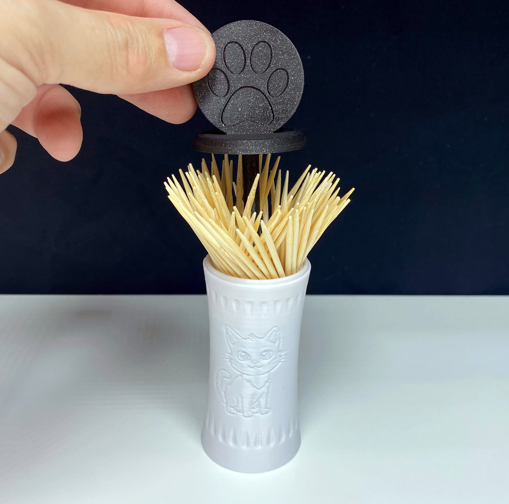 CAT Toothpick Box (Zahnstocherdose mit Katze)