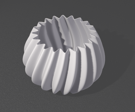 twist wave pot vase