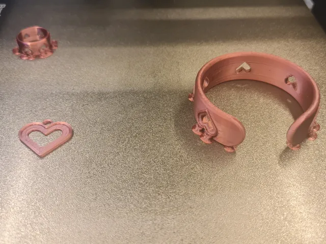 Heart jewelry set