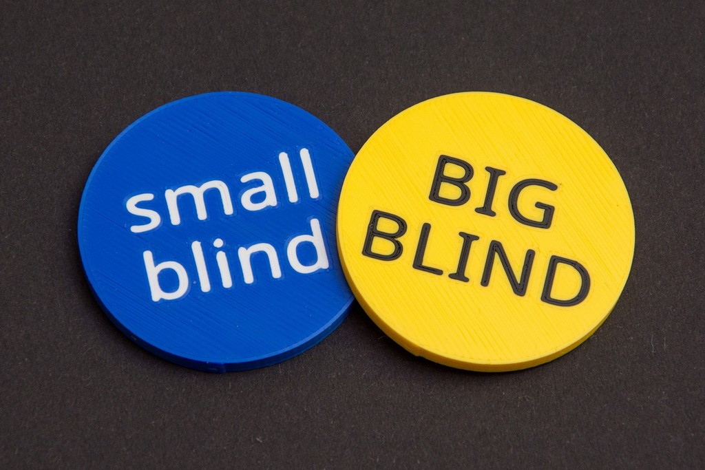 Poker small blind / big blind chips
