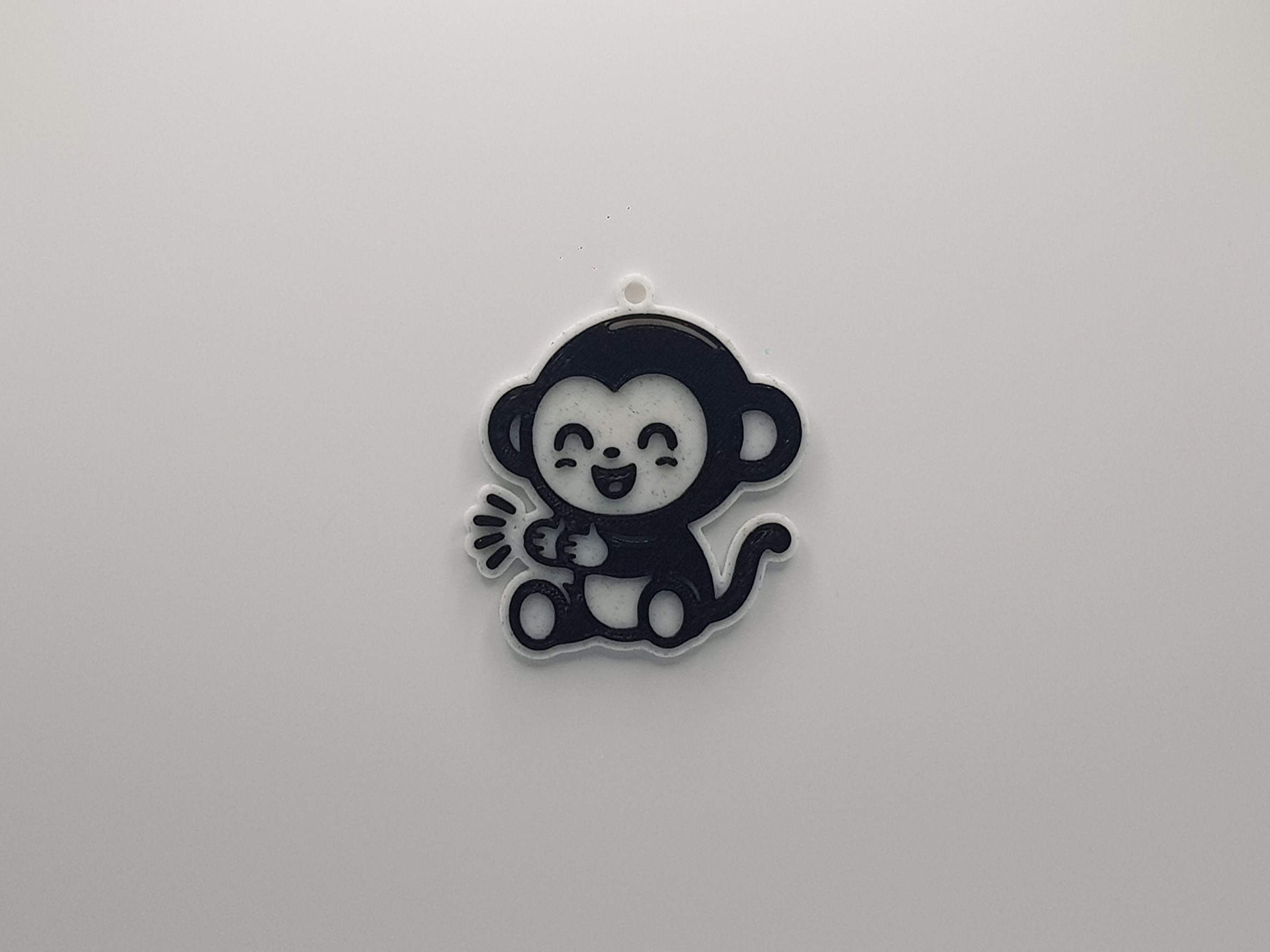 Cute Monkey Clapping Keychain