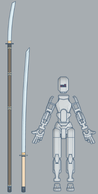 Dummy 13 Detailed Naginata