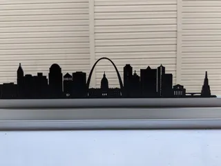 silhouette images of stl logo