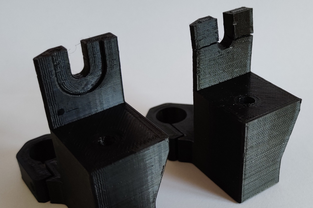HyperCube Evolution improved double Z axis linear rail bracket