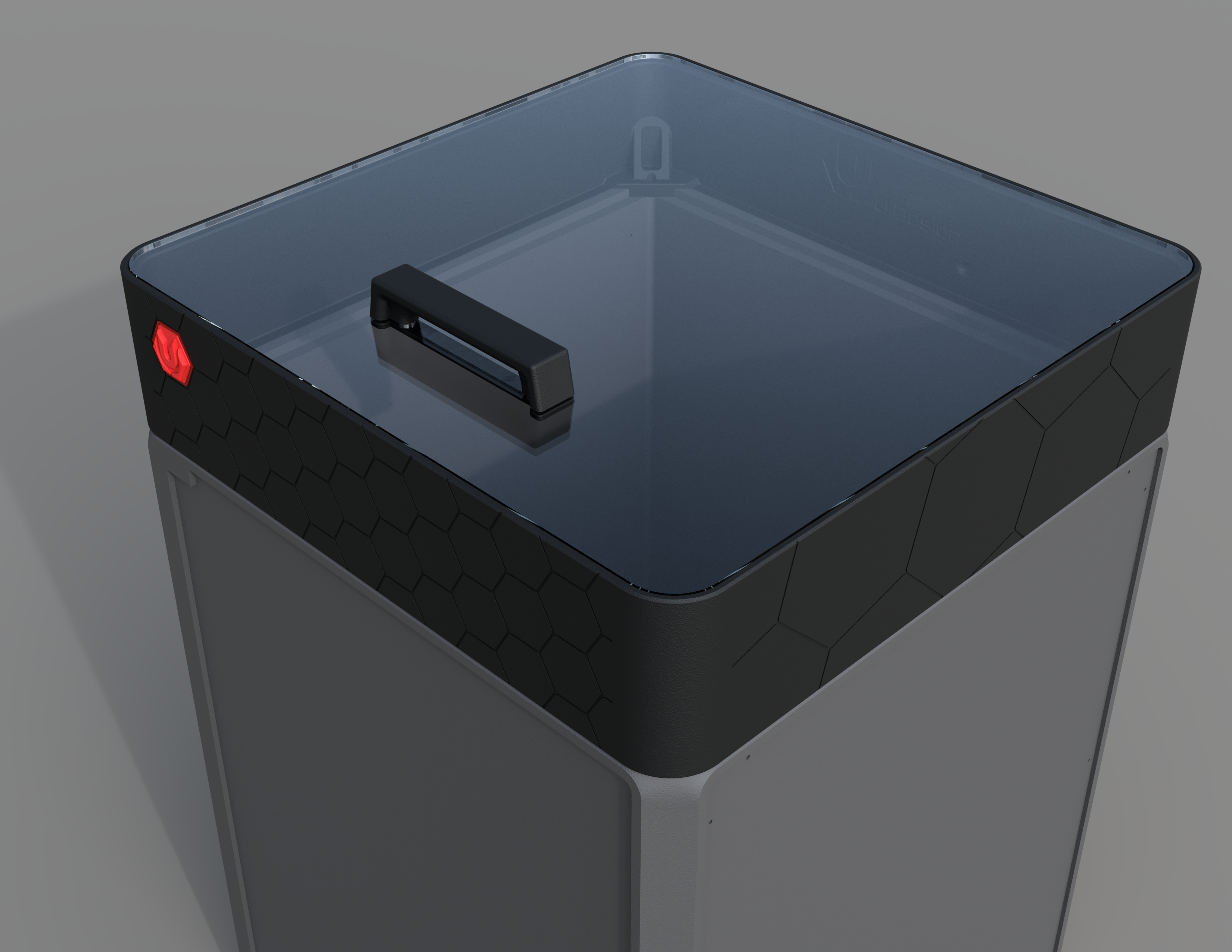 U.Design - Creality K1 Raiser for custom glass or original lid