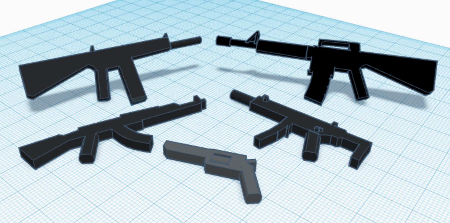 dummy 13 gun pack #2 by Random-name | Download free STL model ...