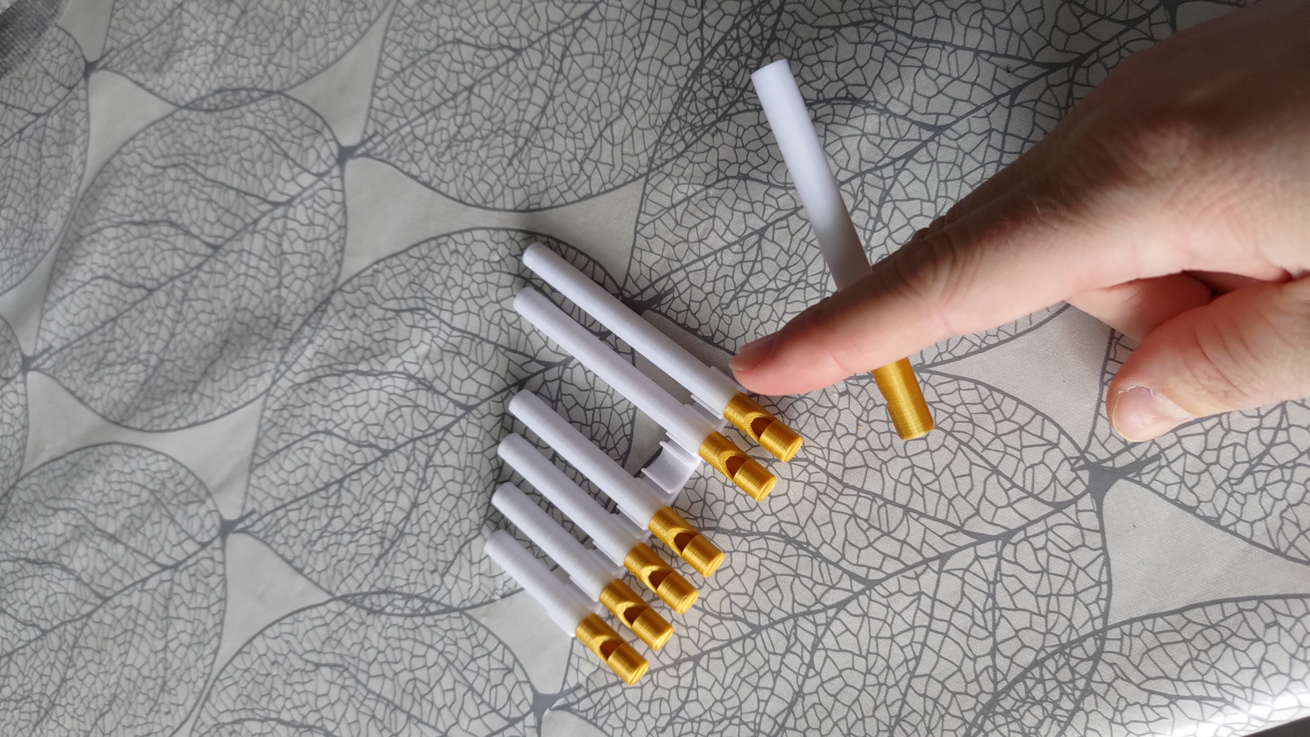 Cigarette pan-flutes (smoking alternative)