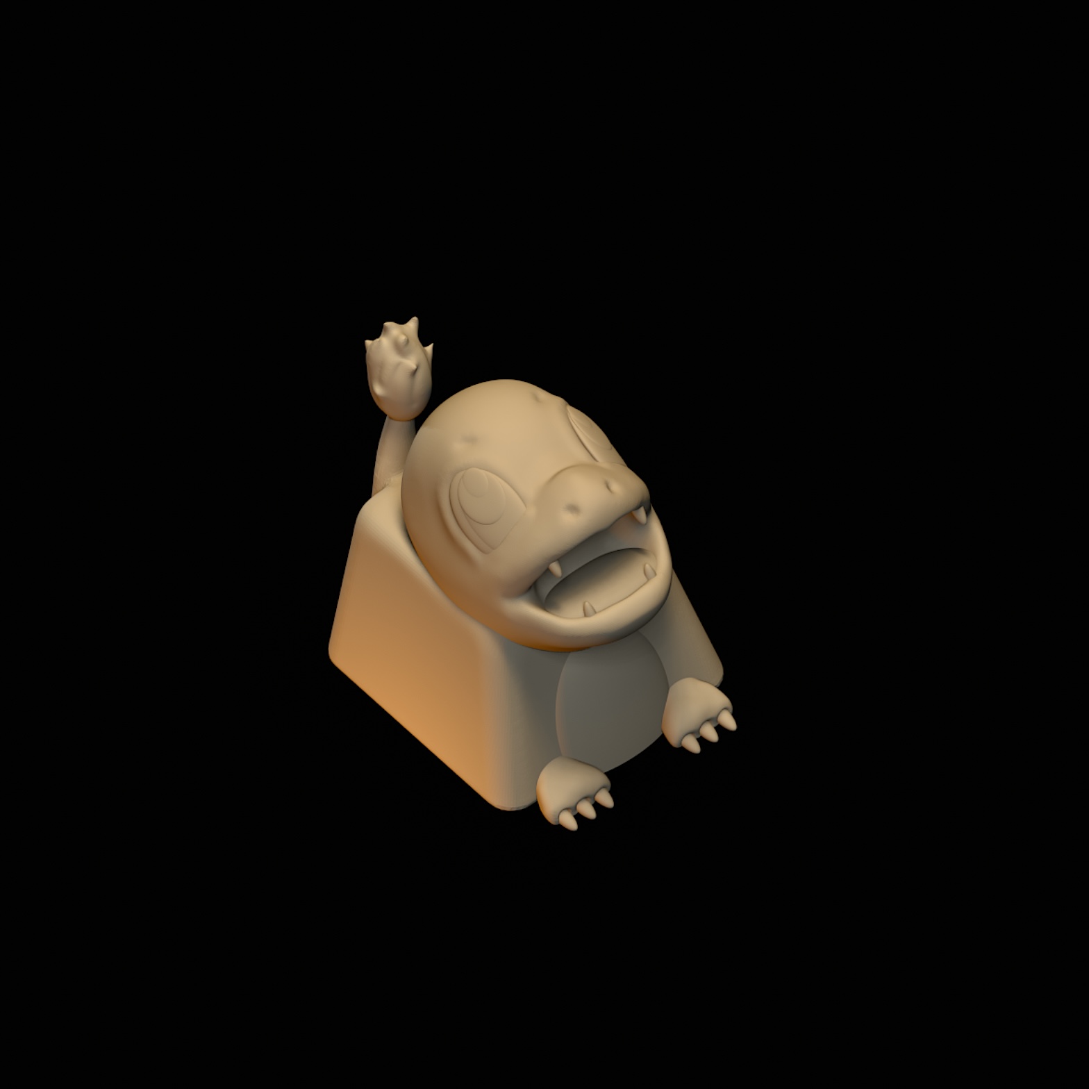 Miniatura 2 do modelo 3D CHARMANDER KEYCAP Nº0004