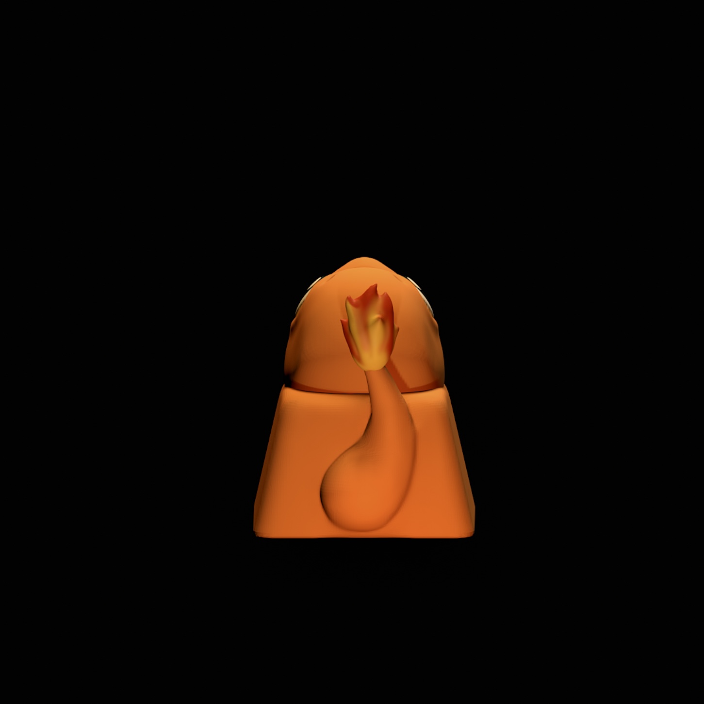 Miniatura 3 do modelo 3D CHARMANDER KEYCAP Nº0004