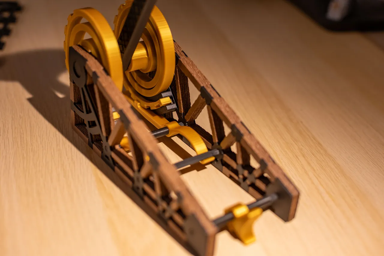 Torsion Spring Catapult with Adjustable Force by