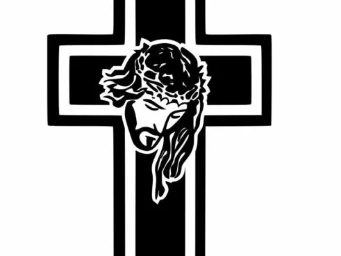 cross with the image of Jesus Christ