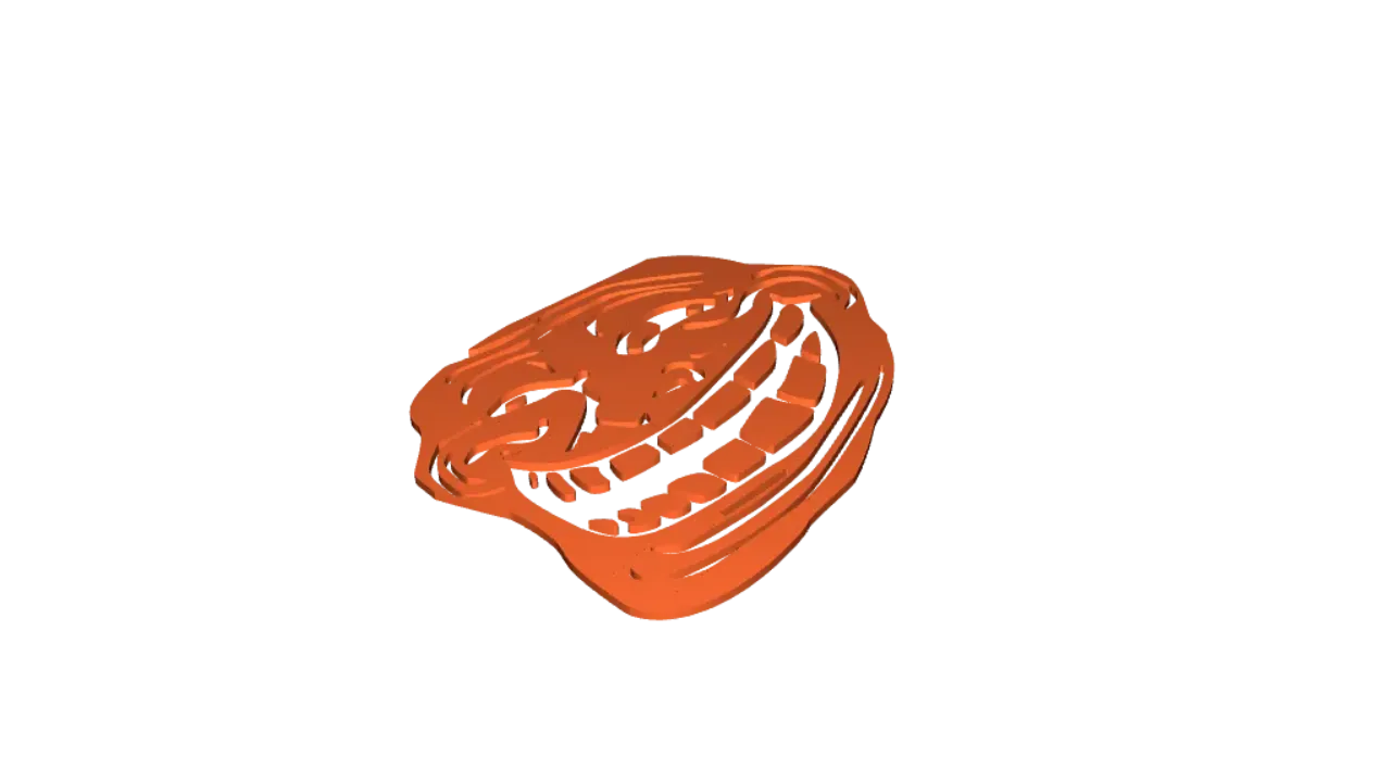 Filled Troll Face PNG