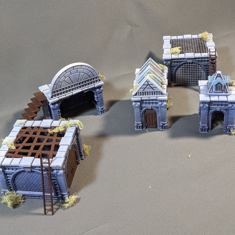 Crypts Fantasy Ruins Modular Building Set Gaming Terrain by