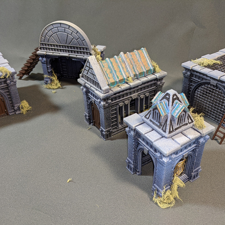 Crypts - Fantasy Ruins - Modular Building Set - 3D Printable