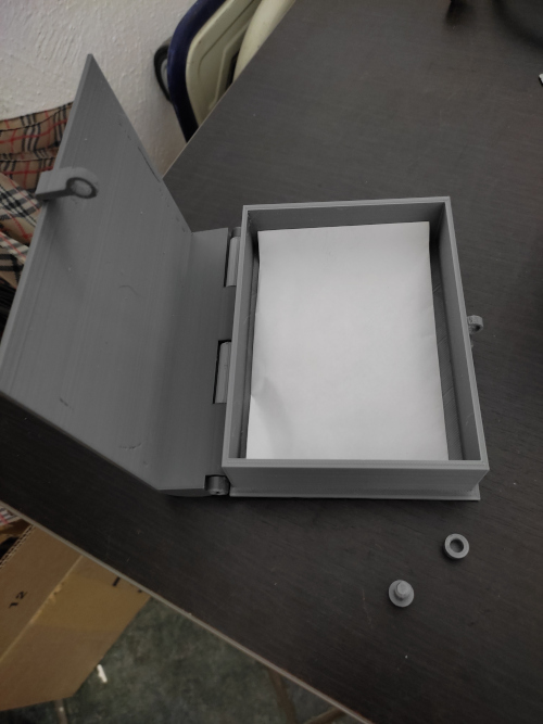 Miniatura 2 do modelo 3D Book box with screw lock